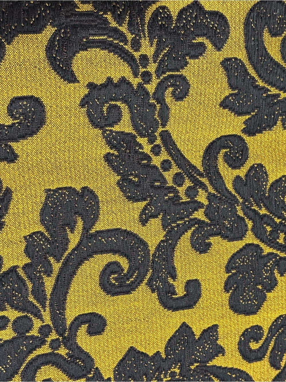 Gold and black color Fabric